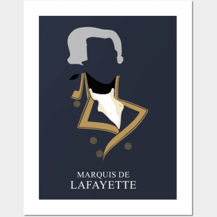 Marquis de Lafayette - Minimalist Portrait Posters and Art